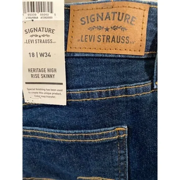 Levi Strauss & Co. Heritage High Rise Skinny Jeans Women's Size 18 - Picture 10 of 10